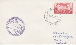 Ross Dependency 1970  Ca NZ Antarctic Research Programme Ca Scott Base 8 OCT 1970 (SO221) - Brieven En Documenten