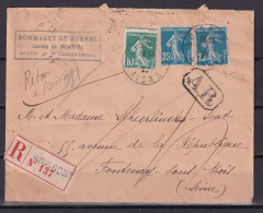 D 772 / SEMEUSE SUR LETTRE RECOMMANDEE - Collections