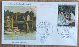 FDC 1972 - YT N°1703 - CLAUDE MONET / FEMMES AU JARDIN - PARIS - 1970-1979