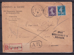 D 772 / SEMEUSE SUR LETTRE RECOMMANDEE - Collections