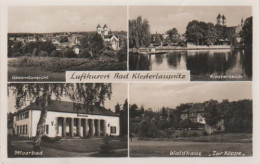 5163 - Bad Klosterlausnitz - Gesamtansicht, Moorbad, Klosterteich, Waldhaus Zur Köppe - 1957 - Bad Klosterlausnitz