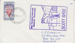 Ross Dependency 1969  Ca NZ Antarctic Research Programme Ca Scott Base 16 OCT 1969 (SO222) - Covers & Documents