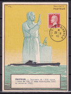 D 772 / PASTEUR SUR CARTE / POSTE NAVALE - Collections