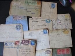 -Lot De 145 Enveloppes Et  Fragments . Nombreux Cachets à Voir - Postmark Collection