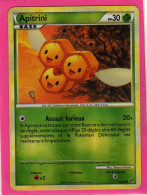 Carte Pokemon Francaise 2010 Heart Gold Indomptable 44/90 Apitrini 30pv Occasion Brillante - HeartGold & SoulSilver