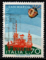 Italia Repubblica 1975: Imprese Spaziali Italiane - 70 Lire - Usato - 1971-80: Afgestempeld
