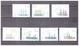 LAOS  . N ° 777 / 783    .  SERIE   NAVIRES     . NEUVE   ** . SUPERBE . - Laos