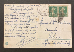 France Semeuse 5c Vert Oblitération Paquebot. Voir Scan - 1906-38 Semeuse Camée