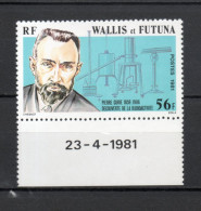 WALLIS ET FUTUNA N° 266   NEUF SANS CHARNIERE COTE 2.30€    PIERRE CURIE - Unused Stamps