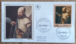 FDC 1993 - YT N°2828 - GEORGES DE LA TOUR / SAINT THOMAS - VIC SUR SEILLE - 1990-1999