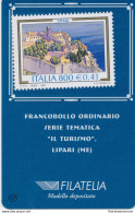 1999 Italia - Repubblica , Tessera Filatelica , Turistica Lipari ,  0,41€ - Philatelic Cards