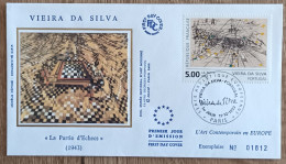 FDC 1993 - YT N°2835 - VIEIRA DA SILVA / PORTUGAL - PARIS - 1990-1999