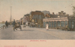 Amsterdam Schollebrug Levendig Scholle(n)brug Ringdijk Hoek Weesperzijde ±1902    4926 - Amsterdam