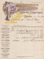 ART NOUVEAU/JUGENDSTIL: NEDERLAND :1908: Factuur Van/Facture De  ## « Oliefabriek ORION », Jan Van Heyningen, ZAANDAM ## - Alimentare