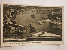 Koblenz A. Rh. - Blick A. D. Deutsche Eck U. Moselmündung - Koblenz