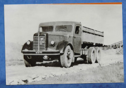 Photo ( Repro ) Ancien Camion Poids Lourds BERLIET DIESEL SIX  Véhicule De Chantier - Papier Brillant 10/15 Cm - Automobile