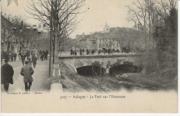 CPA13- AUBAGNE- Le Pont Sur L'Huveaune Certainemnet Le Jour De L'inauguration Du Tramway - Aubagne