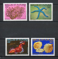 WALLIS ET FUTUNA N° 297 à 300   NEUFS SANS CHARNIERE COTE 8.40€   ANIMAUX FAUNE - Unused Stamps