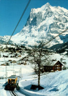 ! Moderne Ansichtskarte Eisenbahn, Grindelwald, Schweiz - Trains