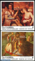 Gambia 1988 Titian 2 S/s, Mint NH, Art - Paintings - Gambie (...-1964)