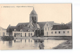 ETAPLES - L'Eglise Saint Michel Et L'Abreuvoir - Très Bon état - Etaples