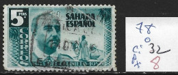 SAHARA ESPAGNOL 78 Oblitéré Côte 32 € ( état Moyen ) - Spanish Sahara