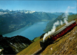 ! Moderne Ansichtskarte Eisenbahn, Brienz Rothorn Bahn, Zahnradbahn, Schweiz - Treni