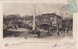 CPA13-AUBAGNE (Précurseur)- Place De L'Obélisque - Aubagne