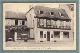 CPA (67) SELESTAT - Aspect Du Restaurant De La Vignette Dans Les Années 30 / 40 - Selestat