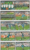 CHINA 1998 NATIONAL FOOTBALL TEAM FULL SET OF 16 USED PHONE CARDS - Deportes