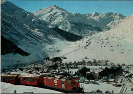 ! Moderne Ansichtskarte Eisenbahn, Furka Oberalp Bahn, 1965, Schweiz - Trenes