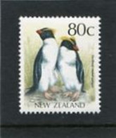 NEW ZEALAND - 1988  80c  CRESTED PENGUIN  MNT NH - Nuevos