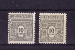 VARIETE DE COULEUR N° 621 ( Gris Clair/gris Jaunatre) NEUF** - Unused Stamps