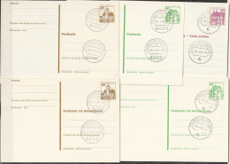 Berlin Ganzsache 1980 Mi.-Nr. P115 - P119 Tagesstempel FRANKFURT .81  ( PK 543 ) - Postkarten - Gebraucht