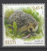 Estland 2014. Estonian Fauna - Hedgehog. 1 W. MNH - Estland