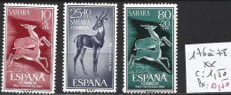 SAHARA ESPAGNOL 176 à 78 ** Côte 1.50 € - Spanische Sahara