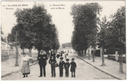 CPA DE SAINT-JEAN-DE-MONTS  (VENDÉE)  LA GRANDE RUE CÔTÉ DU BOURG - Saint Jean De Monts