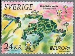 Sweden, 2021, Used,  European Green Toad (Bufotes Viridis), Mi. Nr. 3368 - Gebraucht