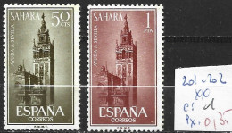 SAHARA ESPAGNOL 201-202 ** Côte 1 € - Spanische Sahara