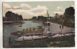 CL09. Vintage Postcard. Parkers Ferry, Surbiton. Surrey - Surrey