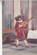 CL02. Vintage Postcard.  Man Playing A Mandolin. - Music And Musicians
