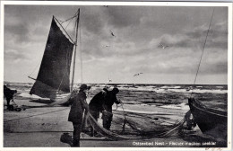 Ostseebad Nest , Fischer Machen Seeklar (Unieście , Poland) (Ungebraucht) - Pommern