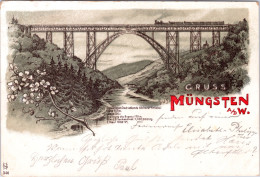 Gruss Aus Müngsten A.d. W. (Stempel: Remscheid-Reinshagen 1901) - Remscheid