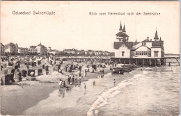 Ostseebad Swinemünde , Blick Vom Herrenbad Nach Der Seebrücke (Świnoujście , Poland) (Ungebraucht) - Pommern