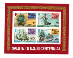 Virgin Islands 1976 Sheet Boats/Ships/Schiffe Stamp (Michel Block 7) MNH - Iles Vièrges Britanniques