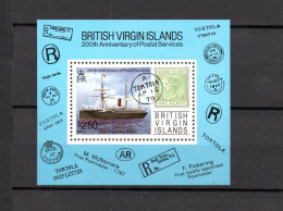 Virgin Islands 1987 Sheet Boats/Ships/Schiffe/Post Stamp (Michel Block 45) MNH - British Virgin Islands