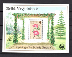 Virgin Islands 1987 Sheet Botanic Gardens/Flowers Stamp (Michel Block 44) MNH - British Virgin Islands