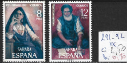SAHARA ESPAGNOL 291-92 ** Côte 2.50 € - Sahara Español
