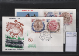 Monaco Michel Cat.No. FDC 1045/1048 Olympia - FDC