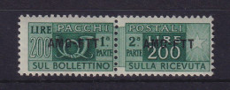 Triest Zone A 1949 Paketmarken 200 Lire  Mi.-Nr. 23  Postfrisch ** - Mint/hinged